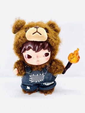Hirono Living Wild Fight For Joy Plush Bear Doll Blind Box Cute Art Toys